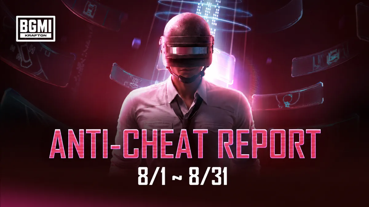 Header image of KRAFTON's September 2026 BGMI anti-cheat report